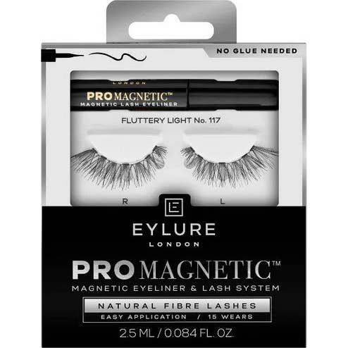 Eylure Promagnetic Natural Fiber False Eyelashes N117 1 Par