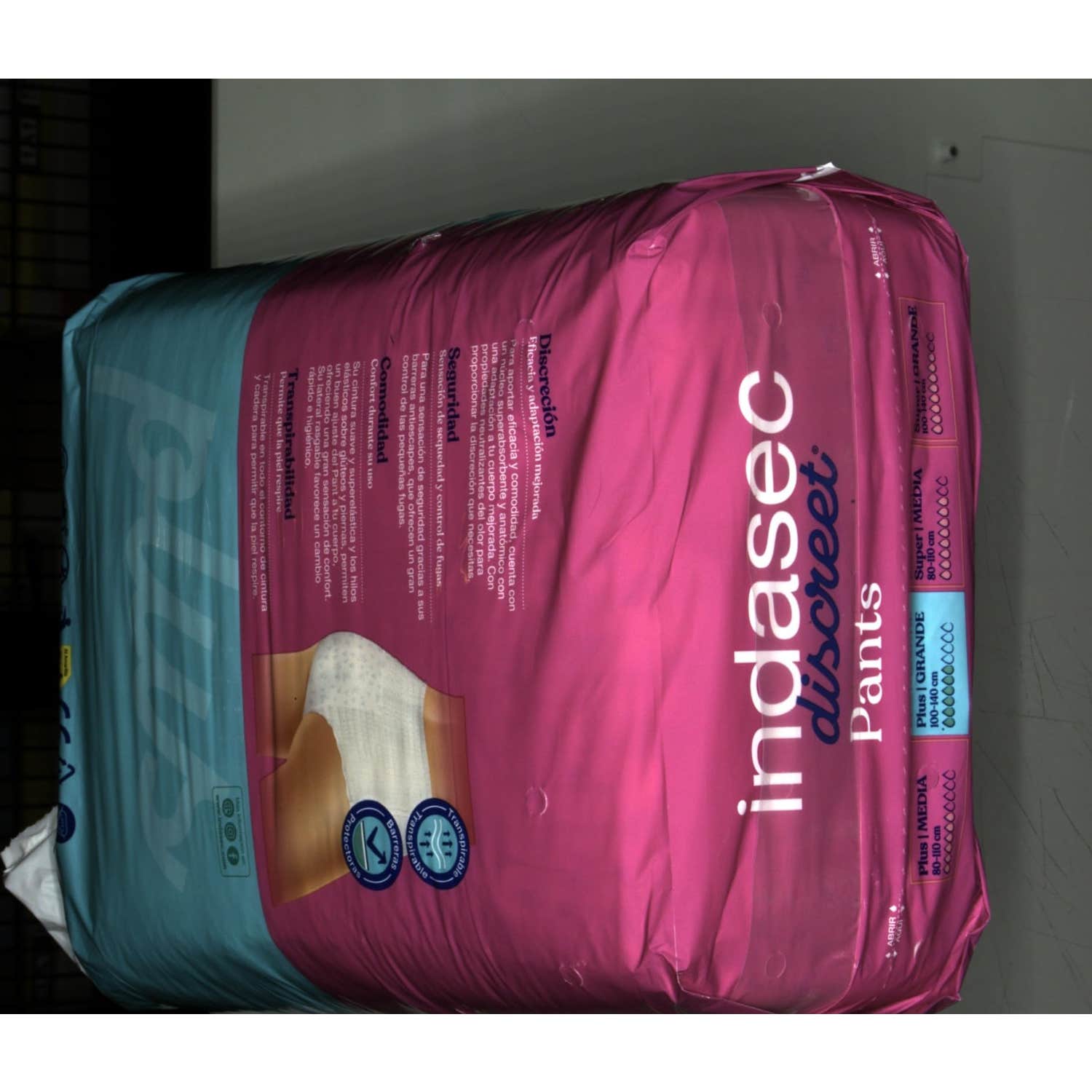 Indasec Discreet Pant Plus T-L 12Uds-image