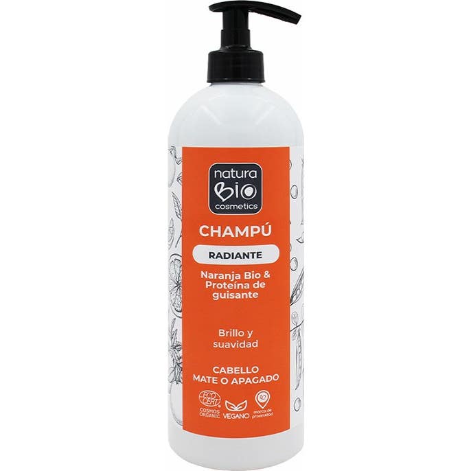 NaturaBIO Cosmetics Champú Radiante Naranja ProteíNa Guisante 740 Ml-image