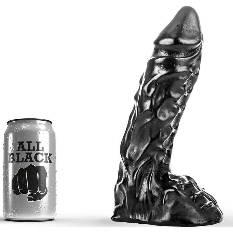 Todos Dildo Preto 23Cm 1Pc