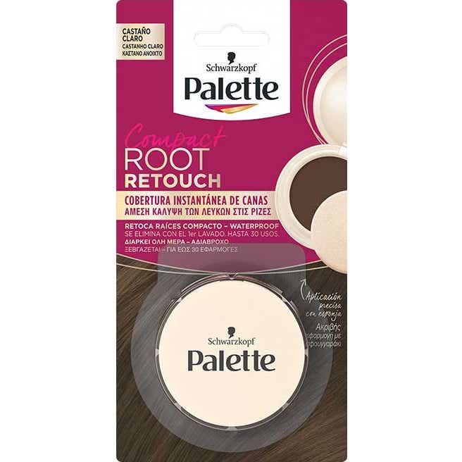 Schwarzkopf Palette Root Retouch Retoca RaíCes Compacto CastañO Claro 3 G-image