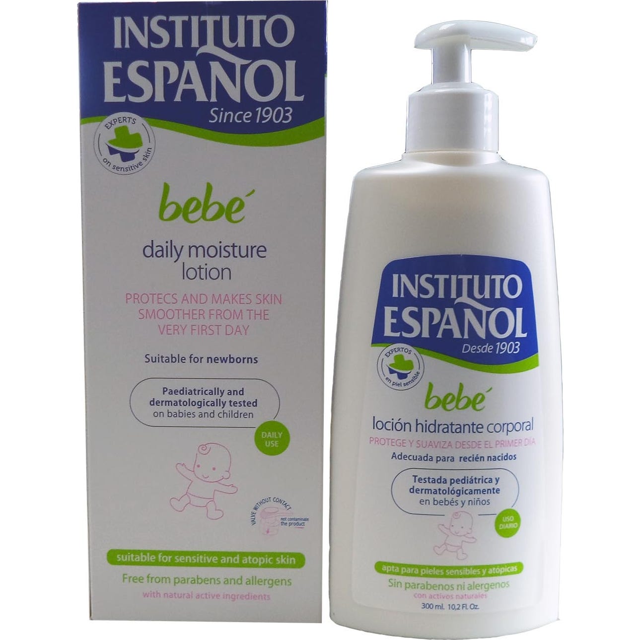 Instituto EspañOl Bebé LocióN Corporal Hidratante ReciéN Nacido 300Ml-image