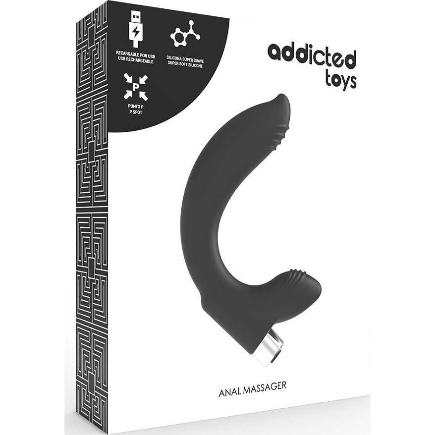 Addicted Toys Vibrador ProstáTico Recargable Negro Nro 7 1 Ud-image