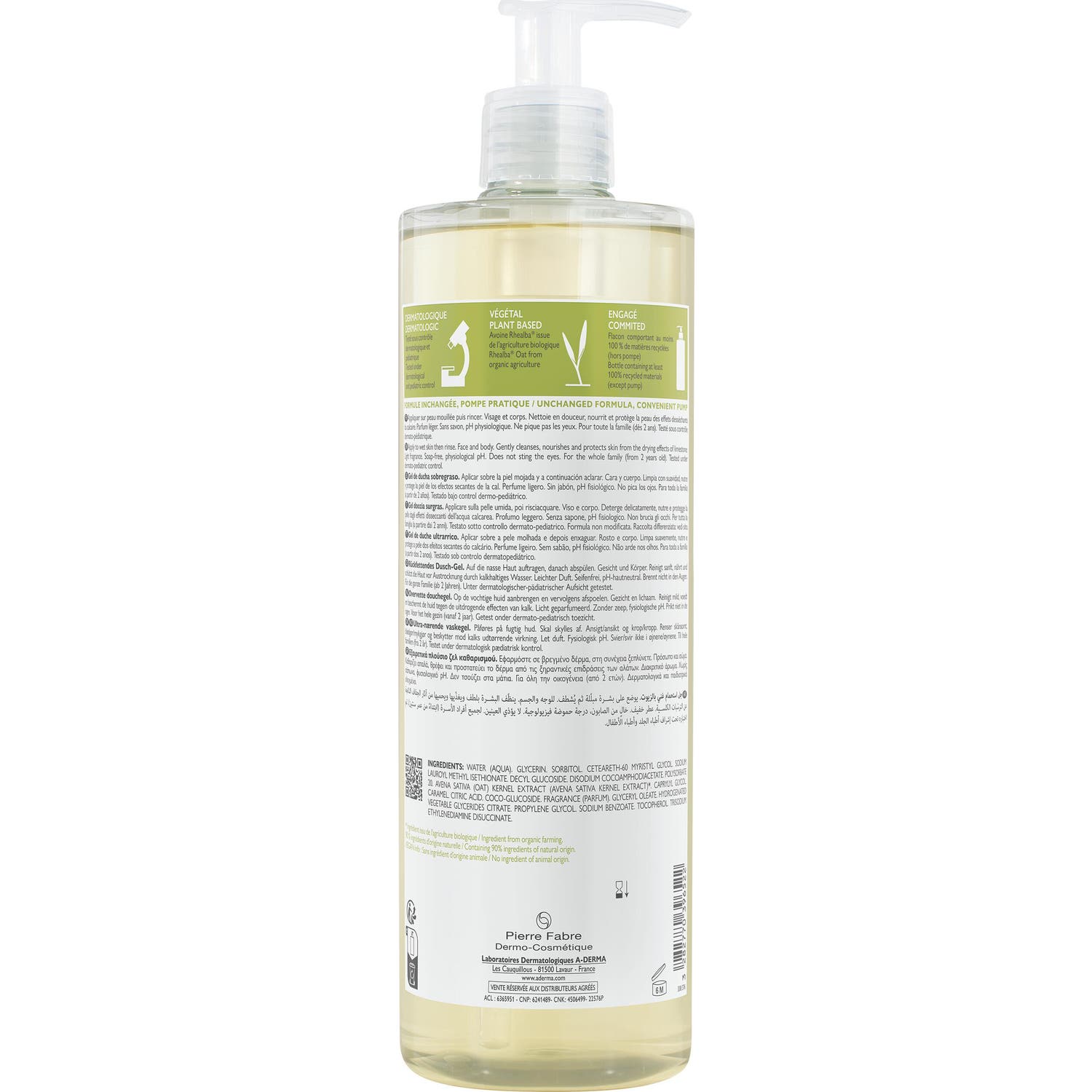 A-Derma Surgras Gel de Duche Ultra Rico 750ml A-Derma Surgras Gel de Duche Ultra Rico 750ml