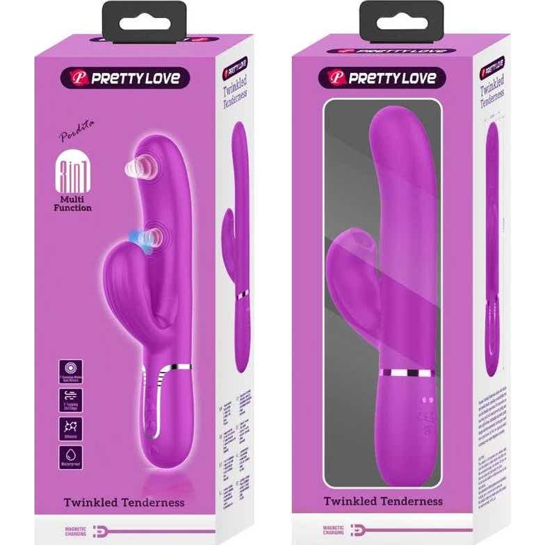 Pretty love Perlita Vibrador Punto G 3 En 1 MultifuncióN Vioeta 1 Ud-image