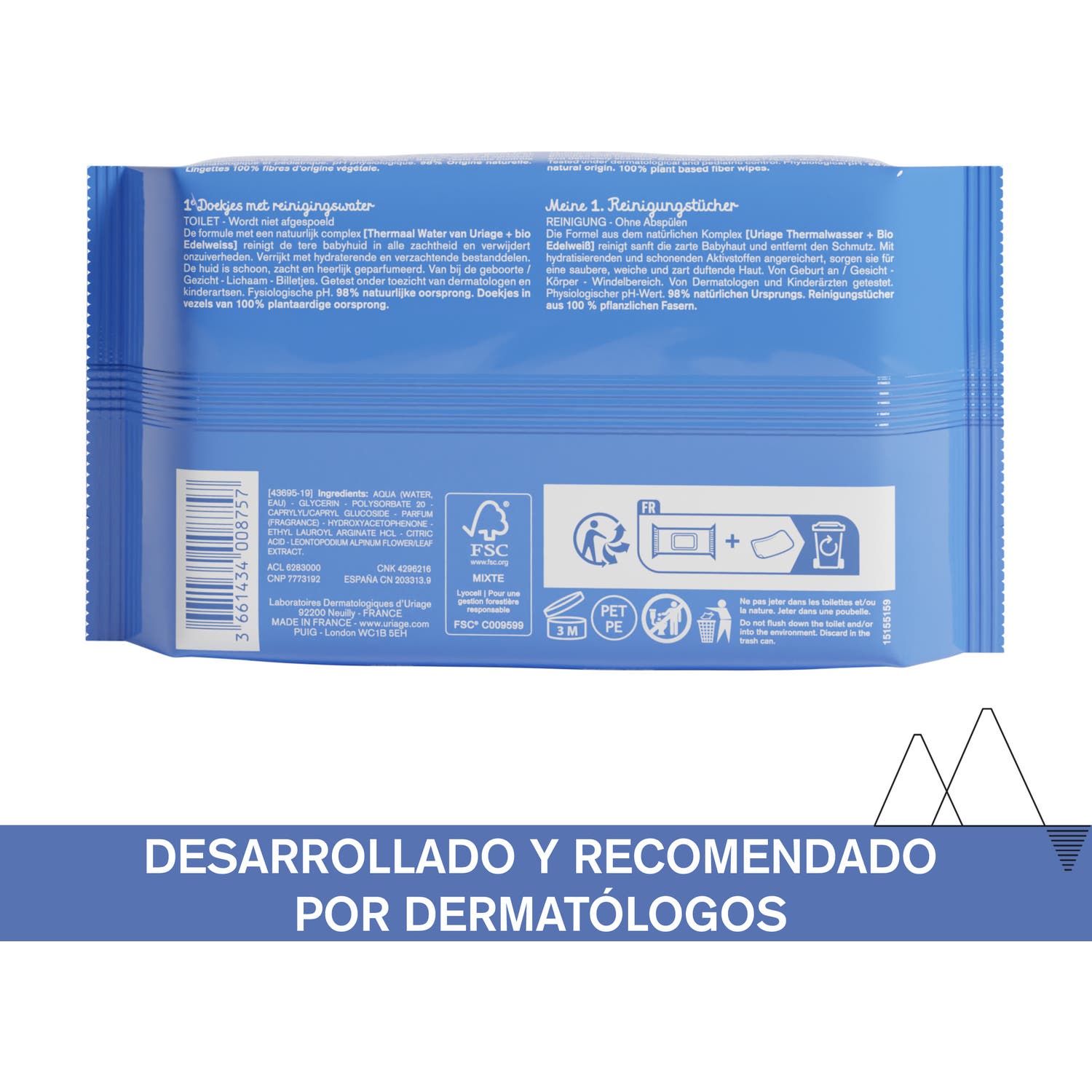 Uriage Bb 1st Cleaning Wipes 70 Wipes Uriage Bb 1st Cleaning Wipes 70 Wipes