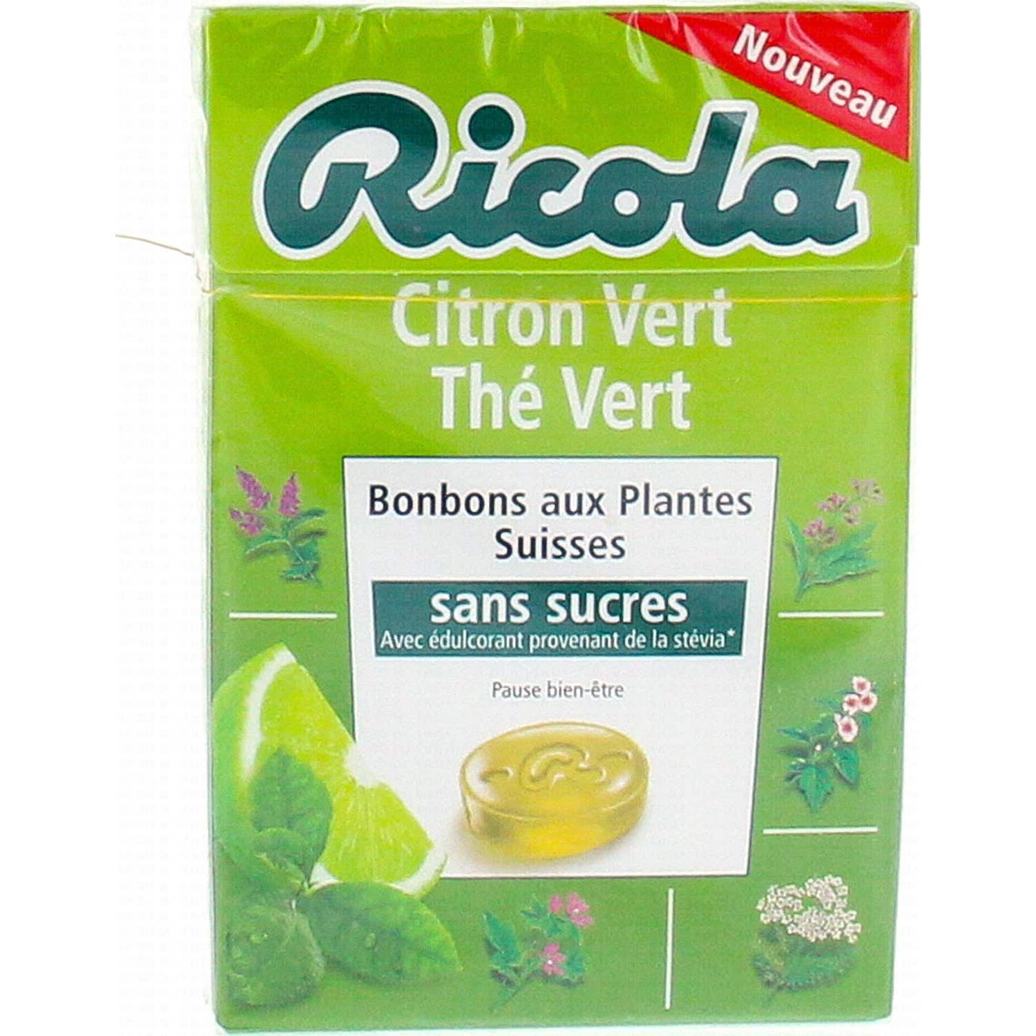 Ricola Caramelos De Hierbas Suizas Sabor Té Verde Lima 50G-image