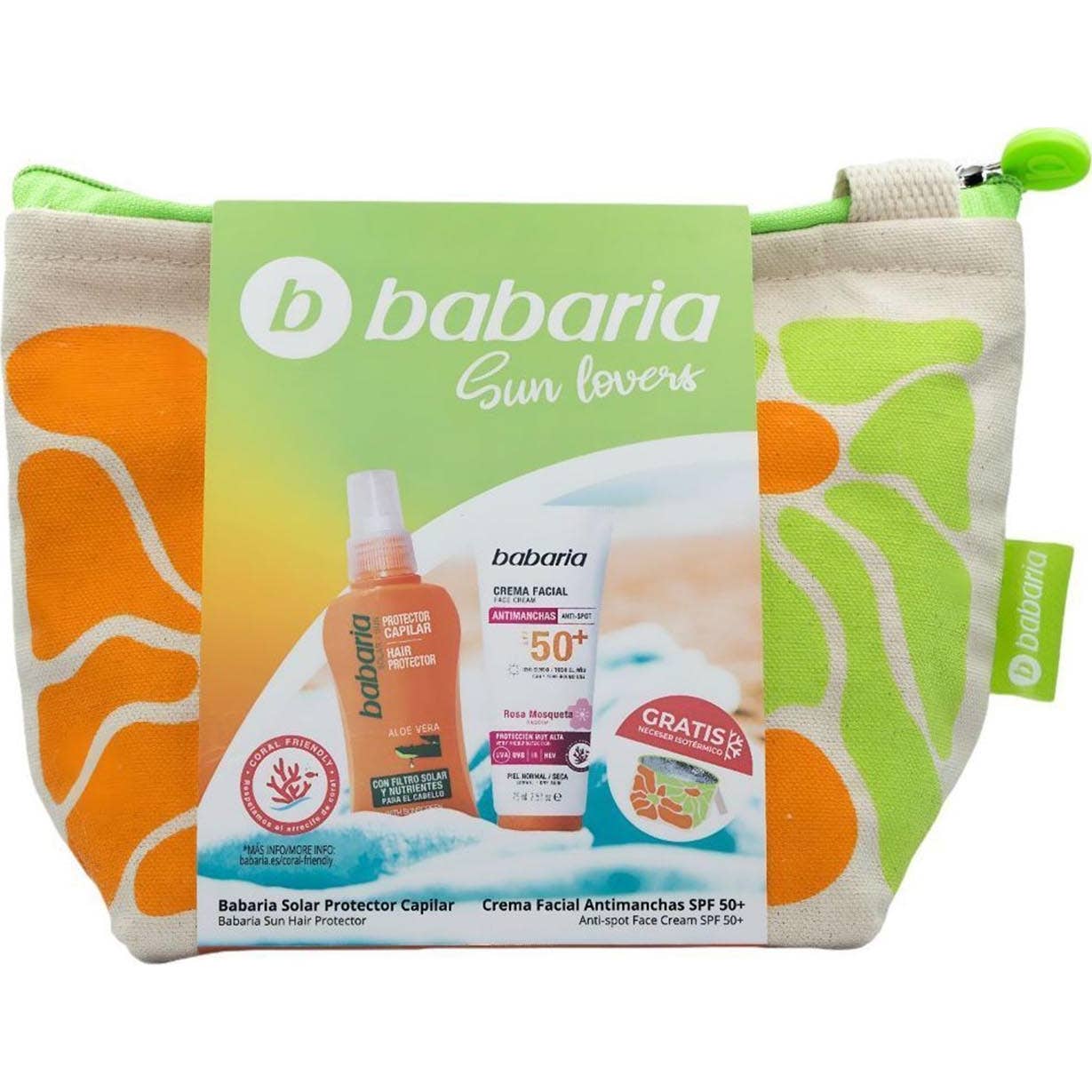Babaria Sun Lovers Set Spf50+ Creme Facial Manchas + Protetor Capilar-image