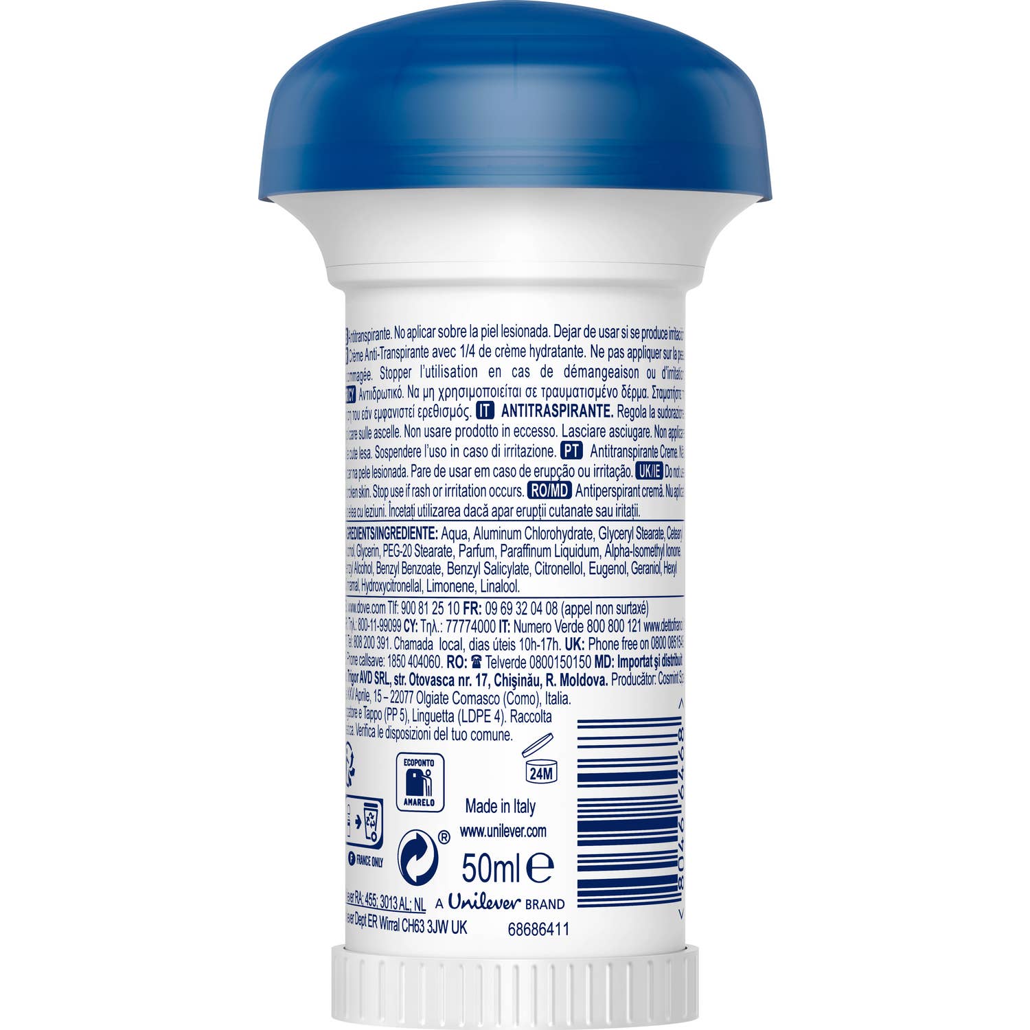 Dove Desodorizante Creme 50 Ml. Cogumelo.-image