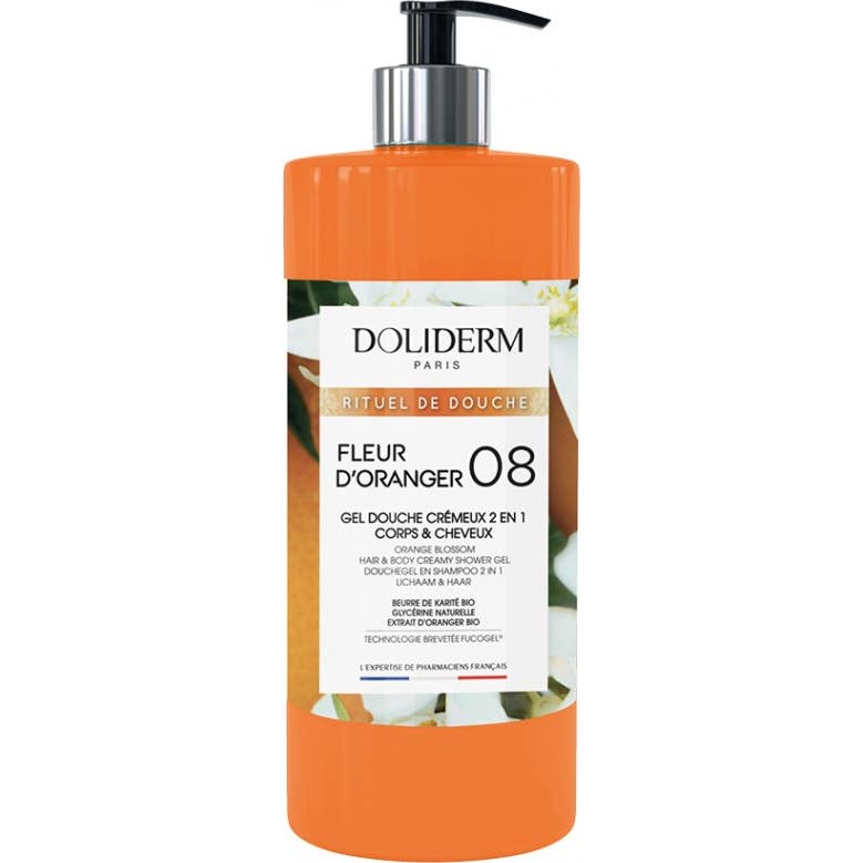 Doliderm Gel Douche Cremeux 08 Fleur D'oranger 1L-image