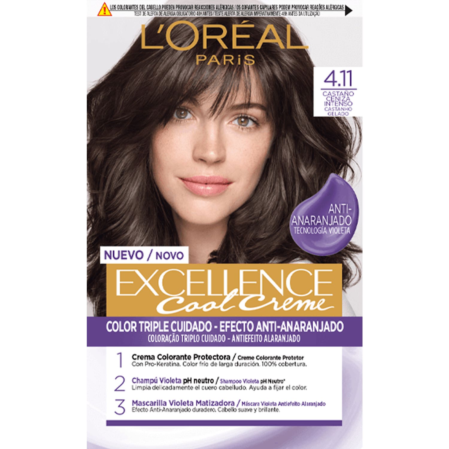 L'oréAl Excellence Cool Creme Tinte De Cabello Nº4,11 1Ud-image