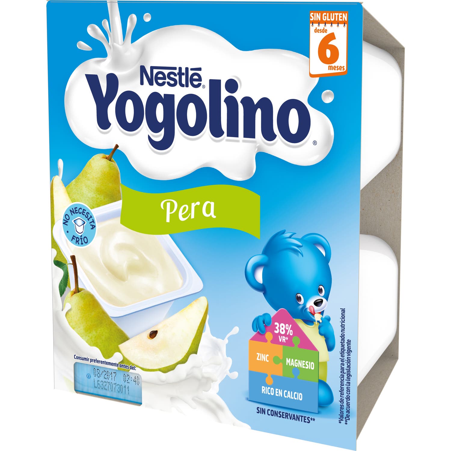 Nestlé Yogolino PêRa Sin Azucar 4X100G-image