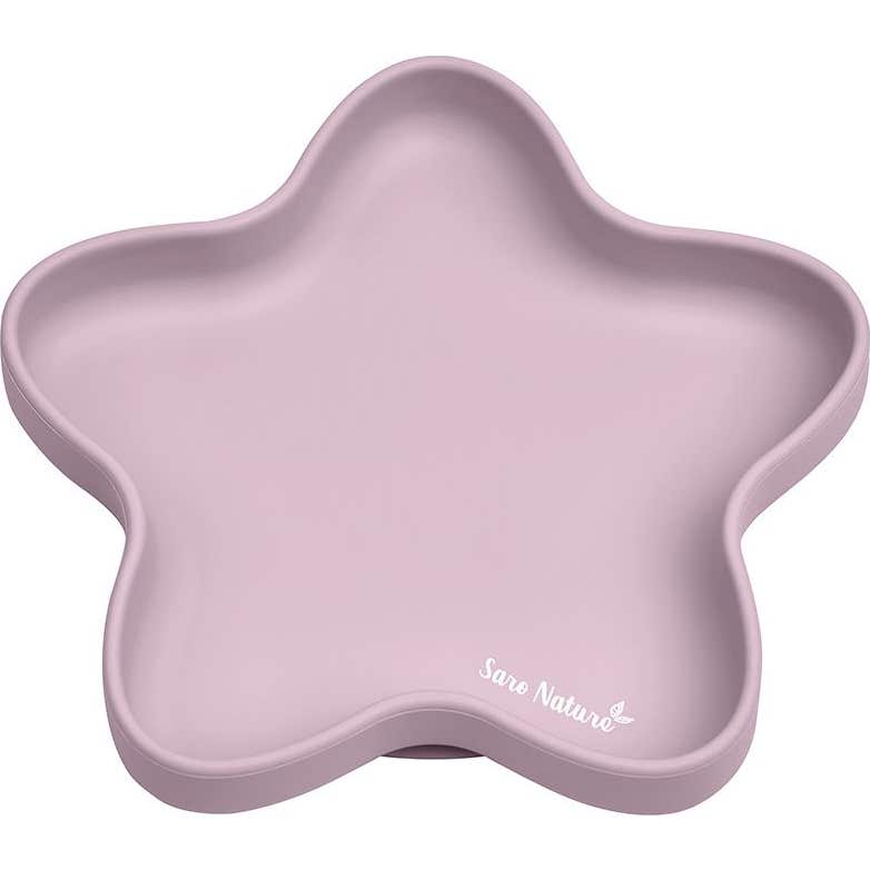 Saro Baby Plato Silicona Star Rosa 1 Ud-image