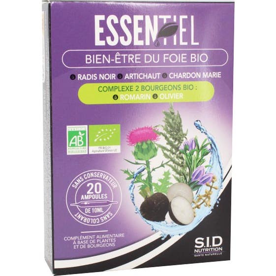 Sid Nutrition Essentiel Bienestar Del HíGado Bio 20 Ampollas