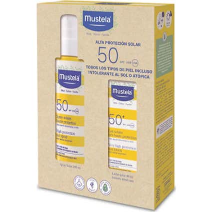Mustela Special Pack Spray Protector Solar SPF50 + Protector Solar Leite-image