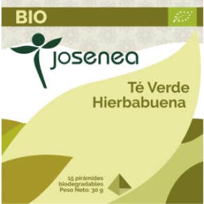 Josenea Té Verde Hierbabuena Bio 15 PiráMides En Sobre-image