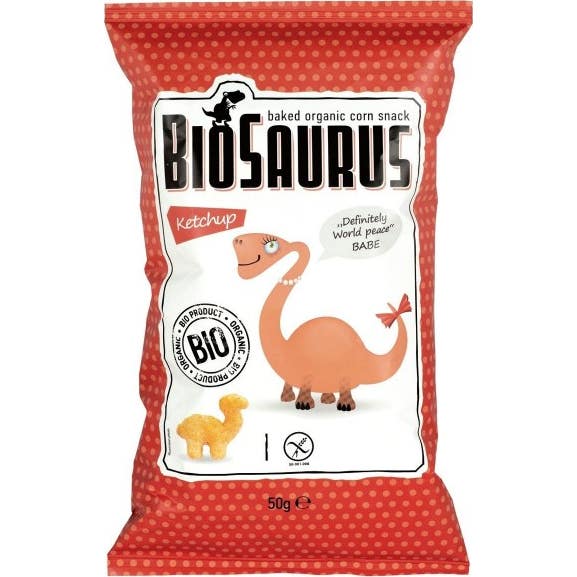 BioSaurus Snack Ketchup Sin Gluten Bio 50 G-image
