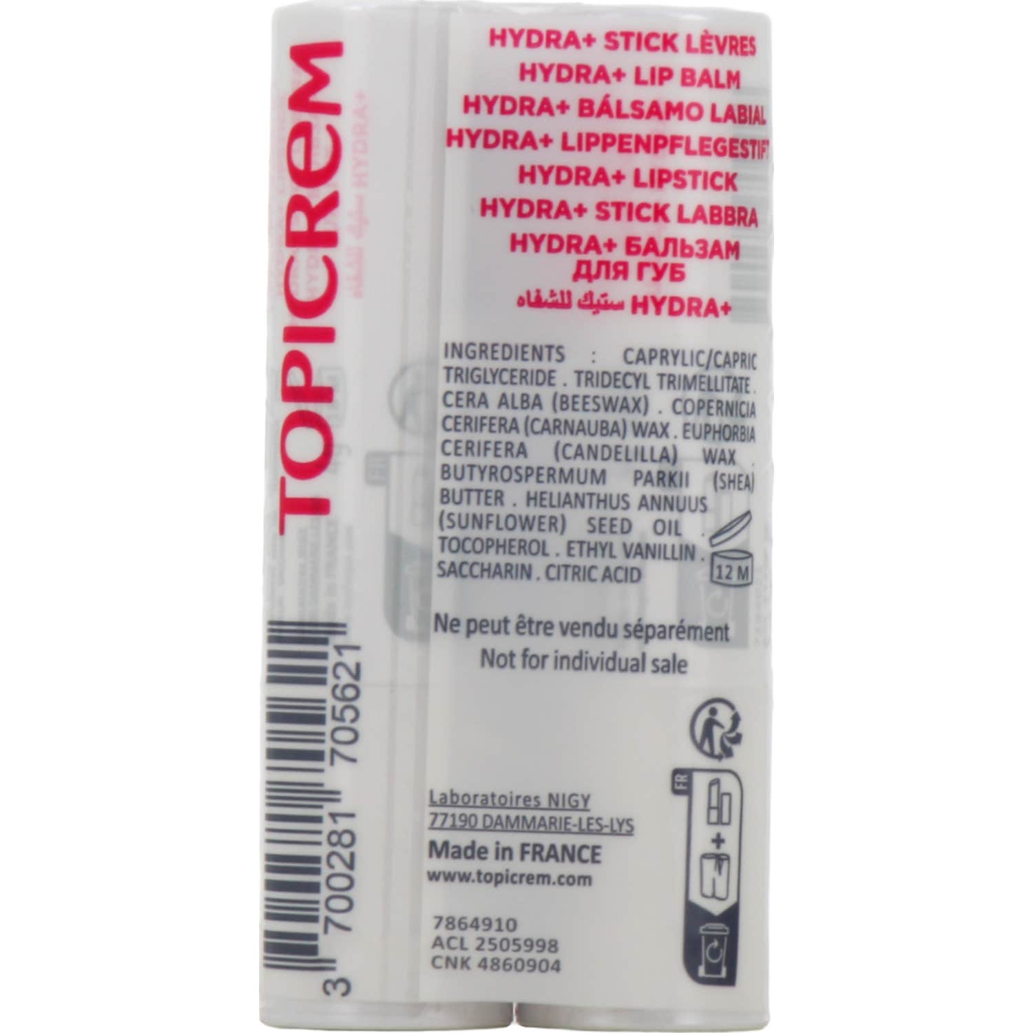 Topicrem Pack DúO Hydra+ BáLsamo Labial 2X4G-image