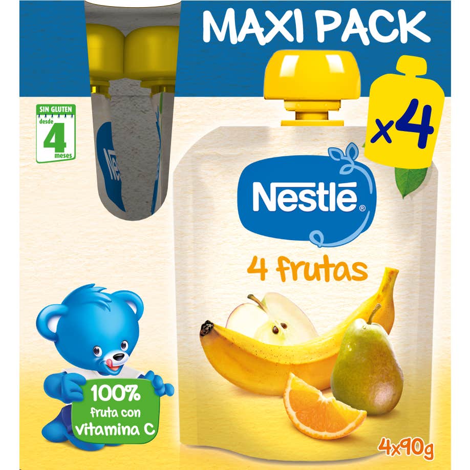 Nestlé Naturnes 4 Frutas 4X90 G-image