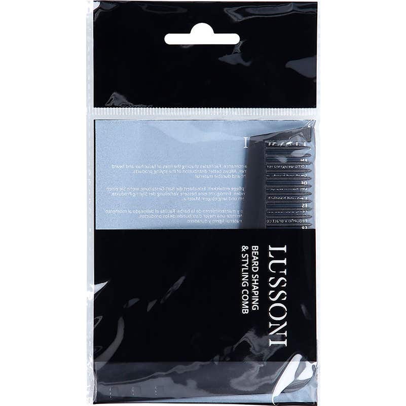 Lussoni Beard And Facial Hairstyling Barber's Comb 1Ud