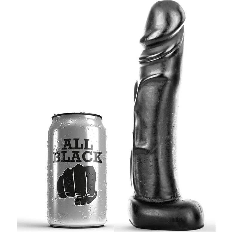 Todos Dildo Preto 22Cm 1Pc