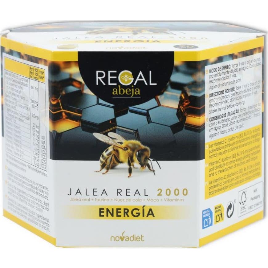 Regal Abelha Defesas Geleia Real 2000 20 Unidades-image