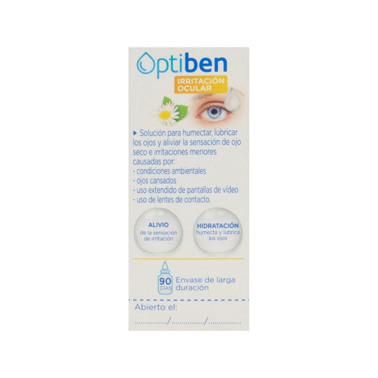 Optiben Olhos Irritados Sterile Dry Eyes 15ml Bottle