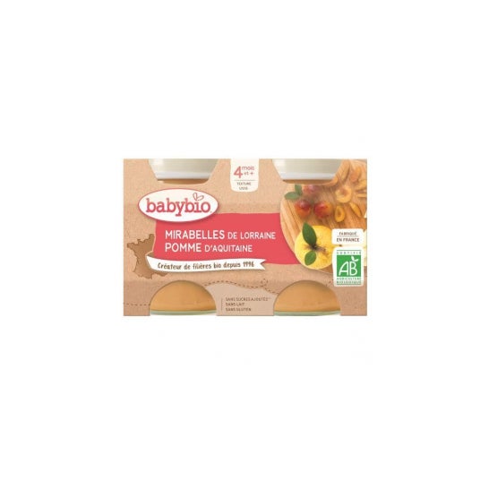 Babybio Mirabelle/Apple 2X130g