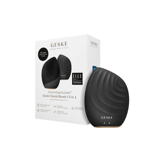 Geske SmartAppGuided Sonic Facial Brush 5 In 1 Black Gold 1 Unidade