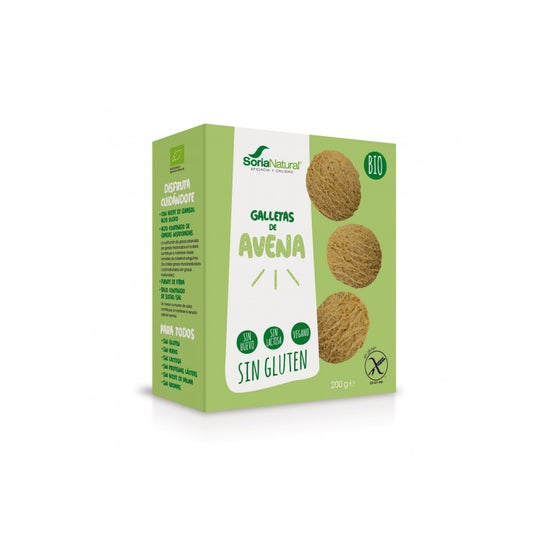 Soria Natural Biscoitos de Aveia Sem Glúten Bio 200g