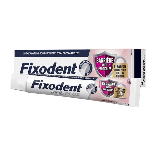 Fixodent Pro Plus Creme Adesivo Anti-Partículas Neutro 40 gr