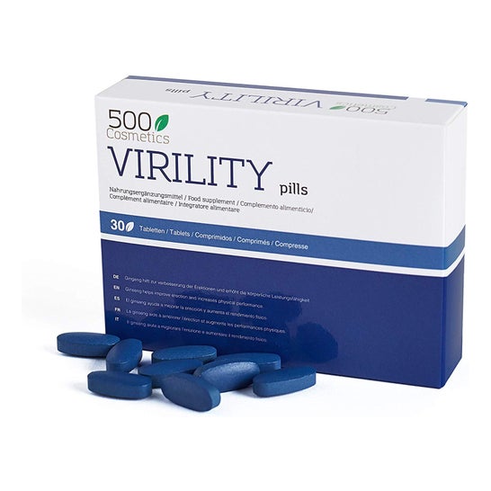 500Cosméticos Virilidade 30 comprimidos x2