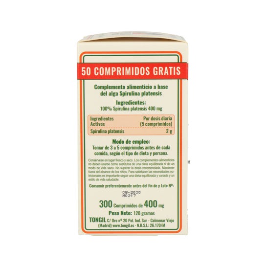 Tongil Spirulina 250 Comp