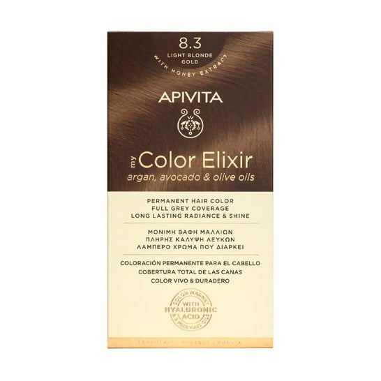 Apivita Tint 8.3 Louro Dourado Claro 140ml Apivita Tint 8.3 Louro Dourado Claro 140ml