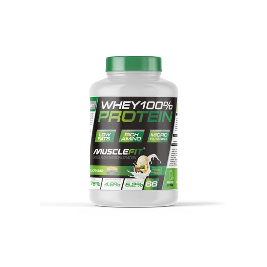 MuscleFit WHEY 100% Protein Creación de Músculo Sabor Vainilla & Canela 2kg