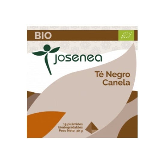 Josenea chá preto com canela bio caixa 15 pirâmides