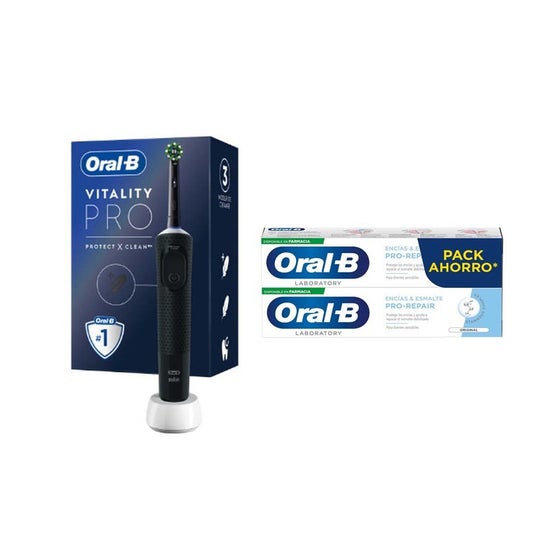 Oral-B Pack Vitality Pro Cepillo Electrico Negro