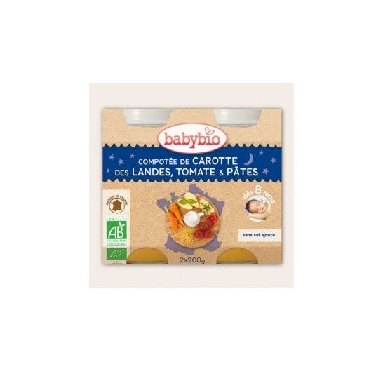 Babybio Small Pots Menu Legumes Ptes Orgânicos ds 8 meses 2 x 200 g