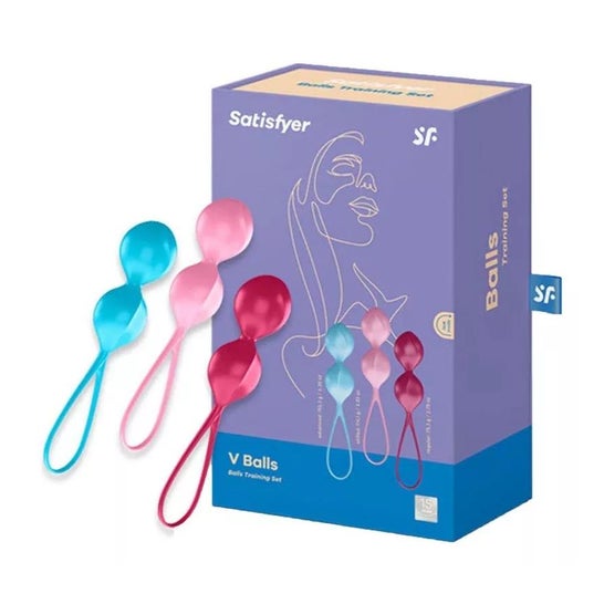 Satisfyer V Balls Pelvic Floor Exerciser 3 peças Satisfyer V Balls Pelvic Floor Exerciser 3 peças