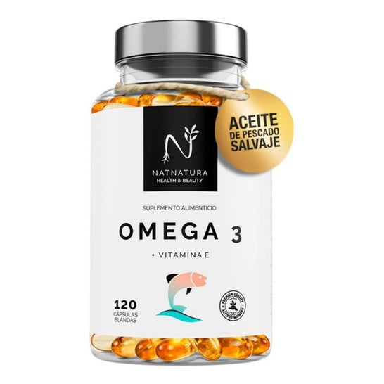 Natnatura Omega 3 + Vitamina E. 120 comprimidos moles