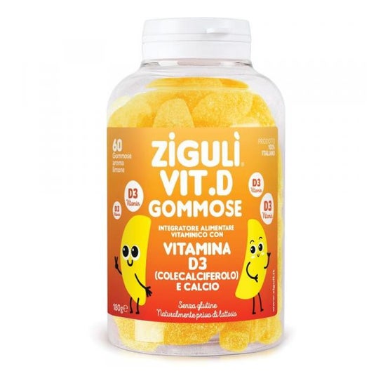 Ziguli Vit D Gummies Limón 60uds