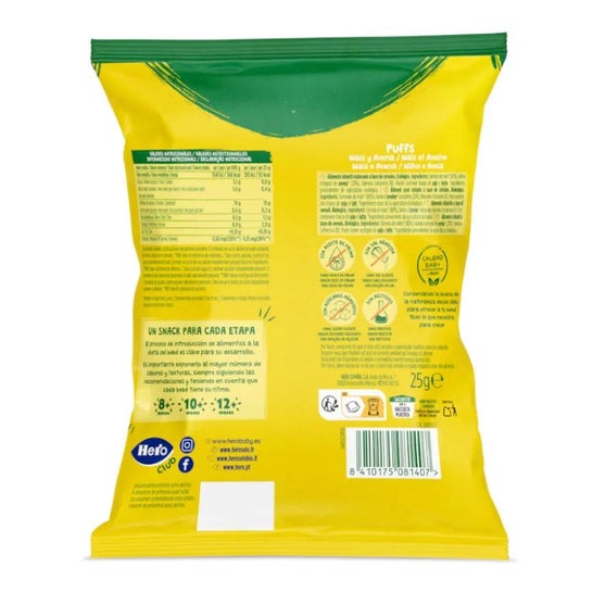 Hero Solo Puff Avena Maíz 25g Hero Solo Puff Avena Maíz 25g