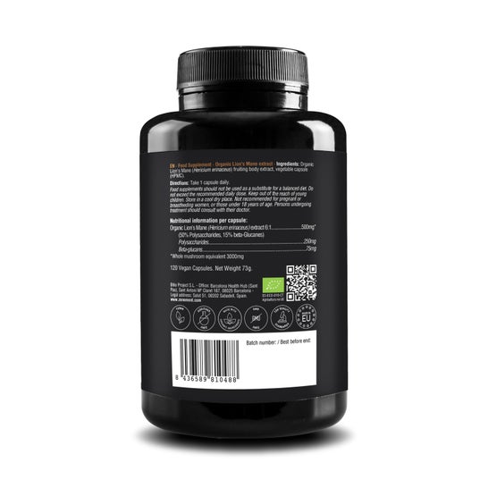 Zenement Organic Lions Mane Extract 120comp