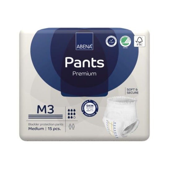 Abena Pants Premium M3 Tamanho M 15 Unidades