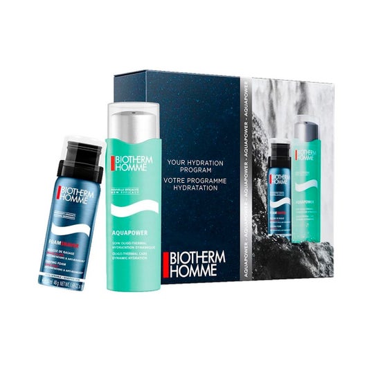 Biotherm Homme Aquapower Normal a Combinado Creme de Pele 75ml + Espuma de Barbear 50ml + Duche 75ml