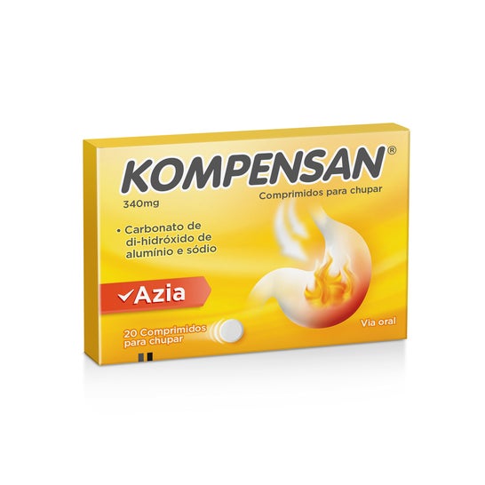 Kompensan Carbonato de Di-Hidróxido de Alumínio e Sódio 340mg 20comp