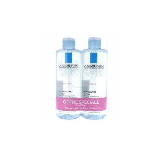 La RochePosay Ultra Reactive Skin Micellar Water 400ml lote de 2