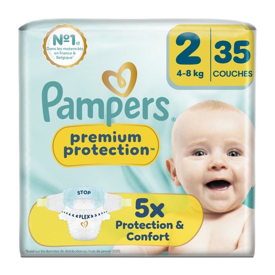 Pampers Premium Protection Fraldas Tamanho 2 4-8kg 35 unid.