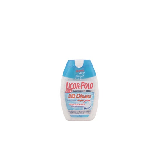 Licor del Polo 3D Pasta Dental Limpa 2 em 1 75ml