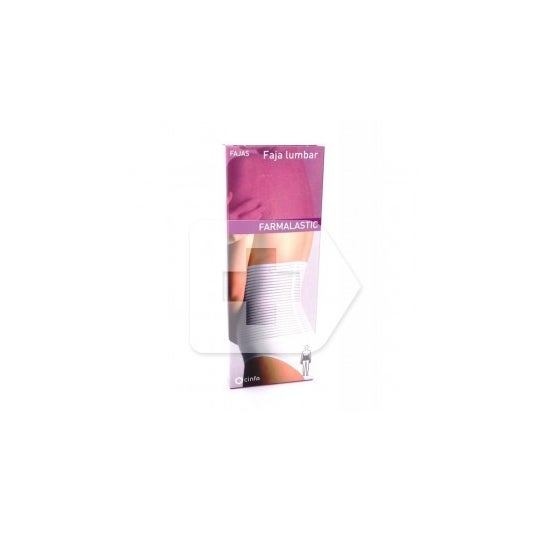 Correia lombar branca de Farmalastic Velcro T-2 1ud